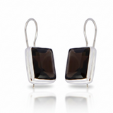 Smoky Quartz Sterling Silver Earrings