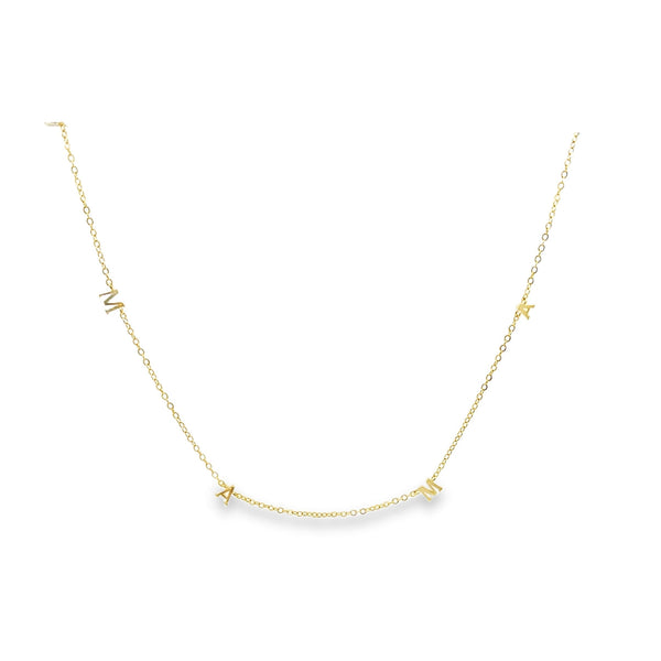 Gold Filled 18k MAMA Letter Necklace (G44)