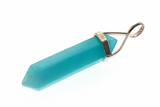 Crystal Blue Aragonite Double Terminated .925 Sterling Silver Pendant
