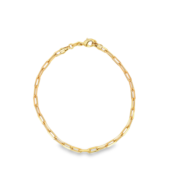 Gold Filled 18k Paperclip Bracelet (I352-I356/I365/I504)