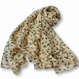 Chiffon Swallow Apricot Scarf