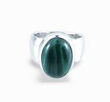 Malachite Sterling Silver Ring