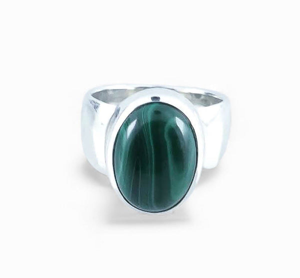 Malachite Sterling Silver Ring