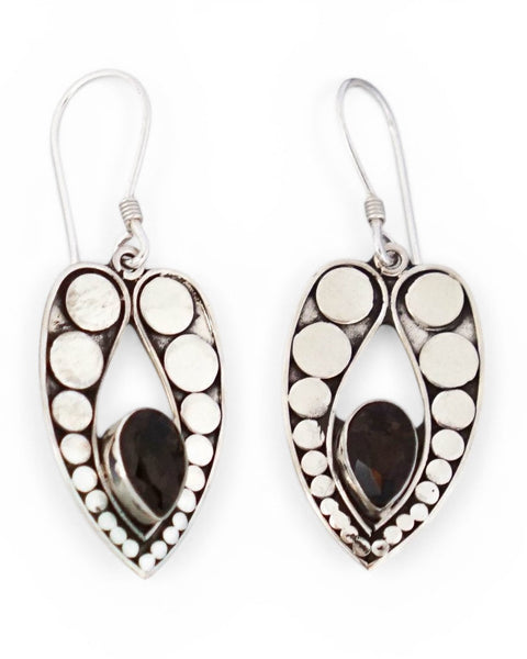 Smoky Topaz Sterling Silver Earrings