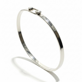 Hook Catch Sterling Silver Bangle