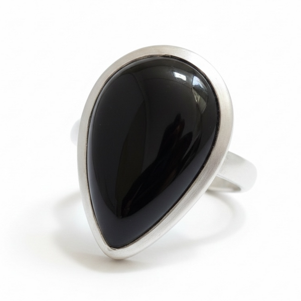 Onyx Sterling Silver Ring