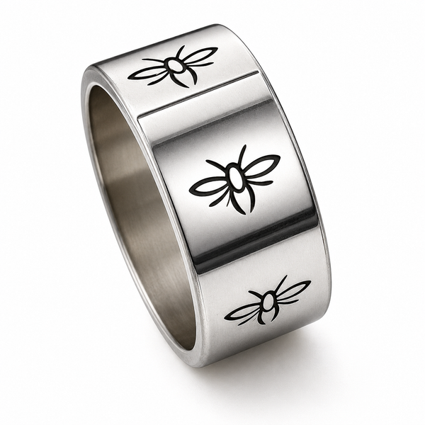 Oxi Butterfly Sterling Silver Band
