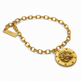 Gold Plated Sterling Silver Embossed Bracelet