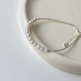 S925 Sterling Silver Natural Freshwater Pearl Bracelet