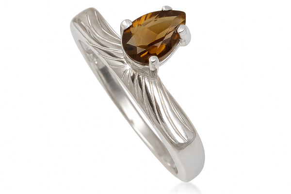 Smoky Quartz Sterling Silver Ring