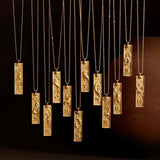 Long Zodiac 18k Gold Plated Waterproof 18inch Stainless Steel Necklace