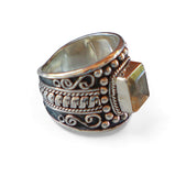 Citrine Armadillo Sterling Silver Ring