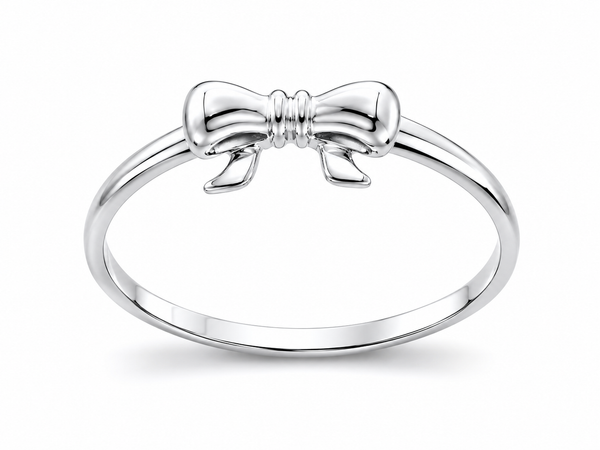 Midi Bow Sterling Silver Ring