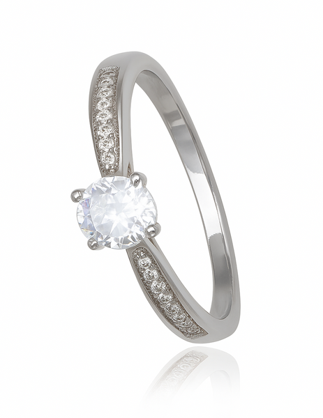 Cubic Zirconia Sterling Silver Ring
