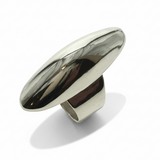 Chunky Nail Shape Sterling Silver Ring