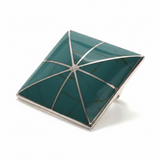 Turquoise Square .925 Sterling Silver Ring