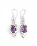 Amethyst Sterling Silver Earrings