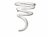 Squiggle Sterling Silver Pendant