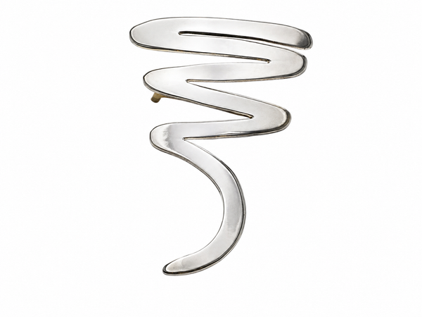 Squiggle Sterling Silver Pendant