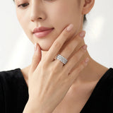 Moissanite S925 Silver Moissanite Full-Eternity Ring