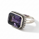 Amethyst Sterling Silver Ring