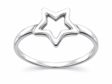 Star Midi .925 Sterling Silver Ring