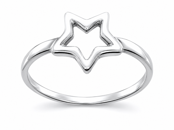 Star Midi .925 Sterling Silver Ring