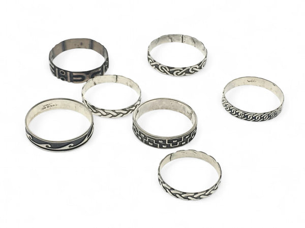 Oxidised Mini Sterling Silver Ring - Different designs