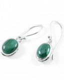 Malakite Sterling Silver Earrings
