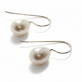 Pearl Sterling Silver 7mm Drop Earring
