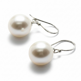 Pearl Sterling Silver 10mm Drop Earring