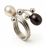 Pearl .925 Sterling Silver Wrap Ring