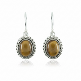 Tigers Eye Sterling Silver Earrings