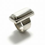 Chunky Rectangle Sterling Silver Ring