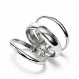 Hinged Three Tier Sterling Silver Ring