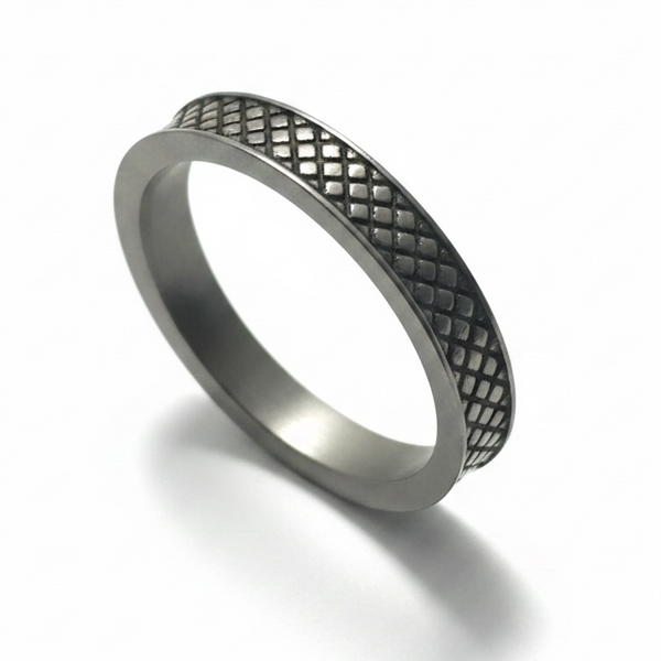 Stainless Steel Pattern Ring