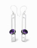 Amethyst Sterling Silver Earring