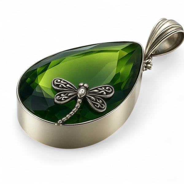 Tourmaline Sterling Silver Mosquito Pendant