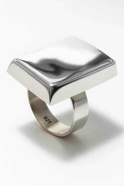Mirror Rectangle  .925 Sterling Silver Ring