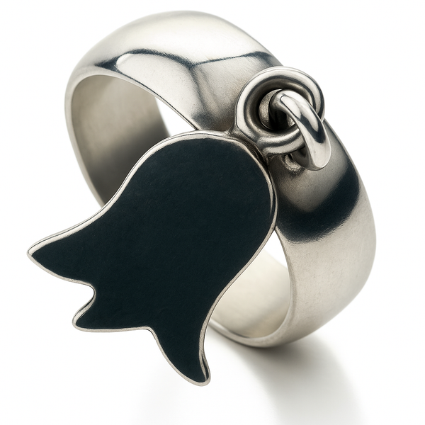 Tulip Dangly Sterling Silver Ring