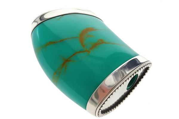 Turquoise Slide Sterling Silver Pendant