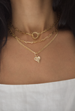 Gold Filled 18K 3mm Long Small Paper Clip Chain (F167)