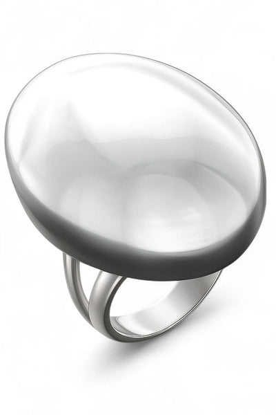 Domed Sterling Silver Ring