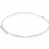 Collar Ripple Sterling Silver Wire Necklace