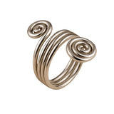 Wire Spiral Sterling Silver Ring