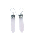 Rose Quartz Sterling Silver Earrings