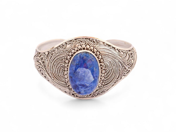 Lapis Lazuli Sterling Silver Cuff