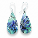 Pāua Sterling Silver Earrings