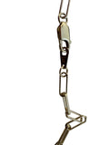 Sterling silver60cm paper clip link chain