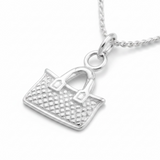 Weaved Basket Sterling Silver Pendant - Artisan Jewelry PJP042